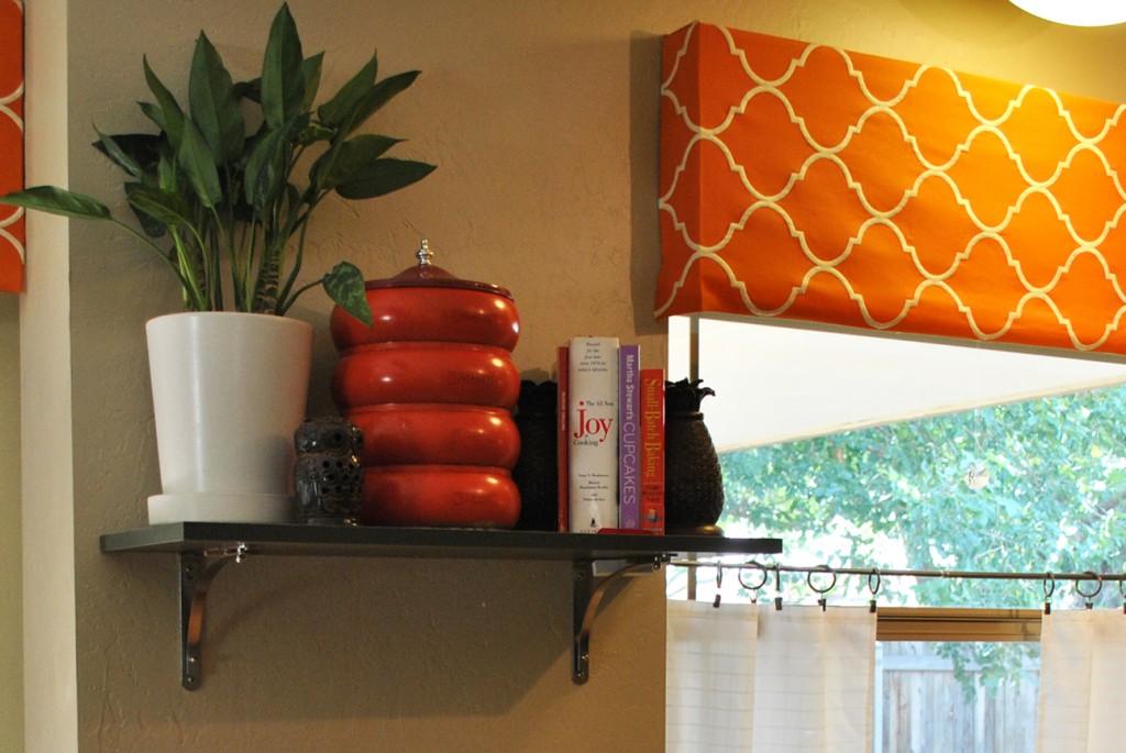 Laura's orange Moroccan valance