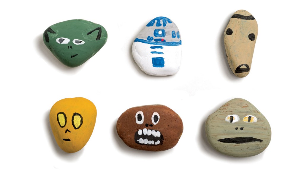 Star Wars painted rocks