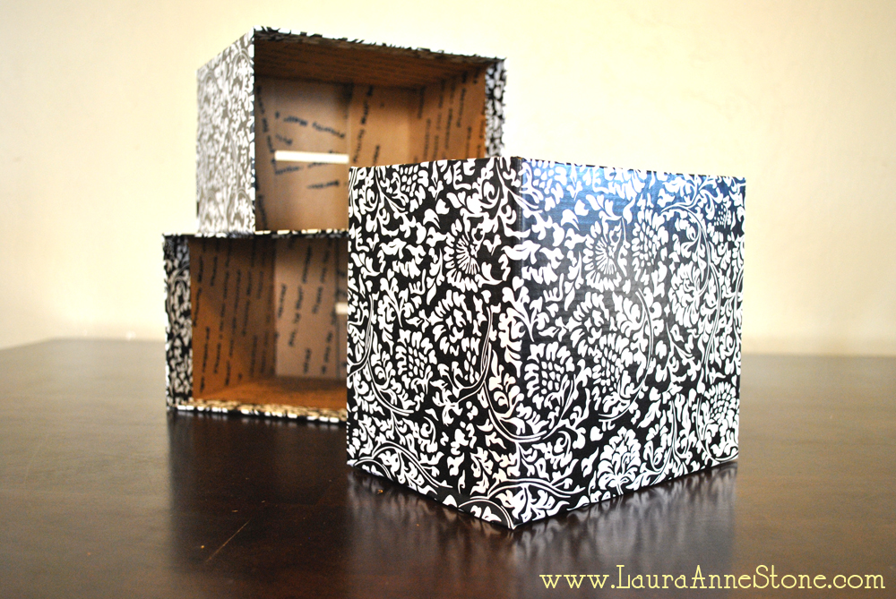pretty covered boxes - finished