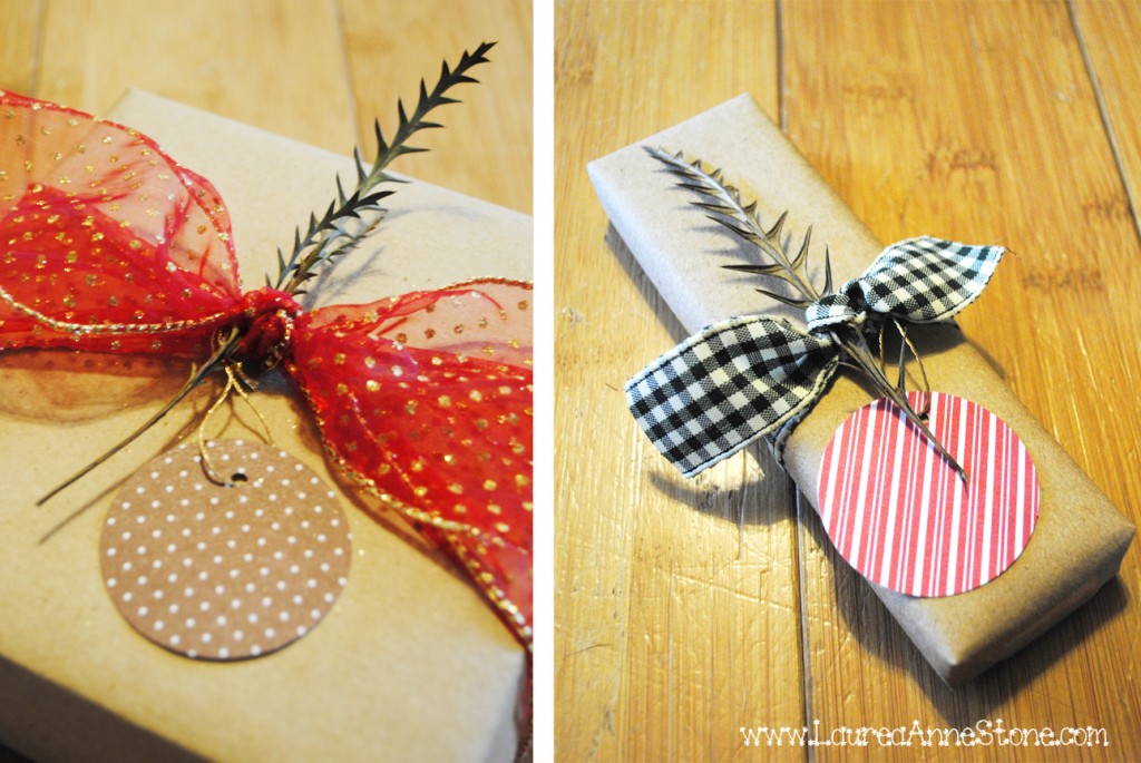 Craft-wrapped gifts