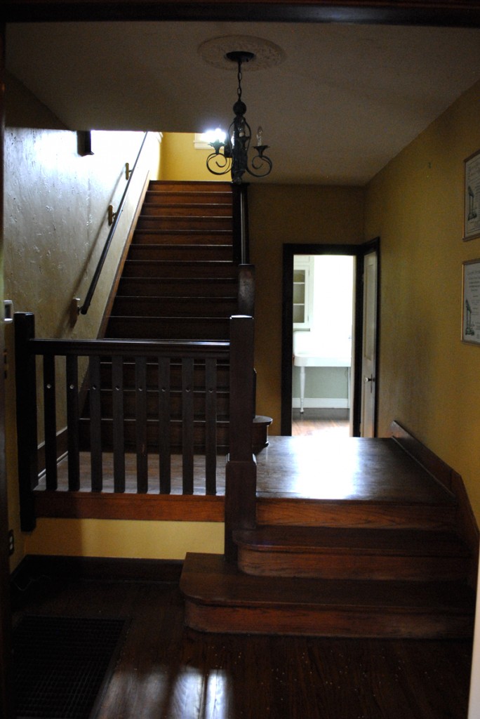 Foyer - The stairs will get refinished.