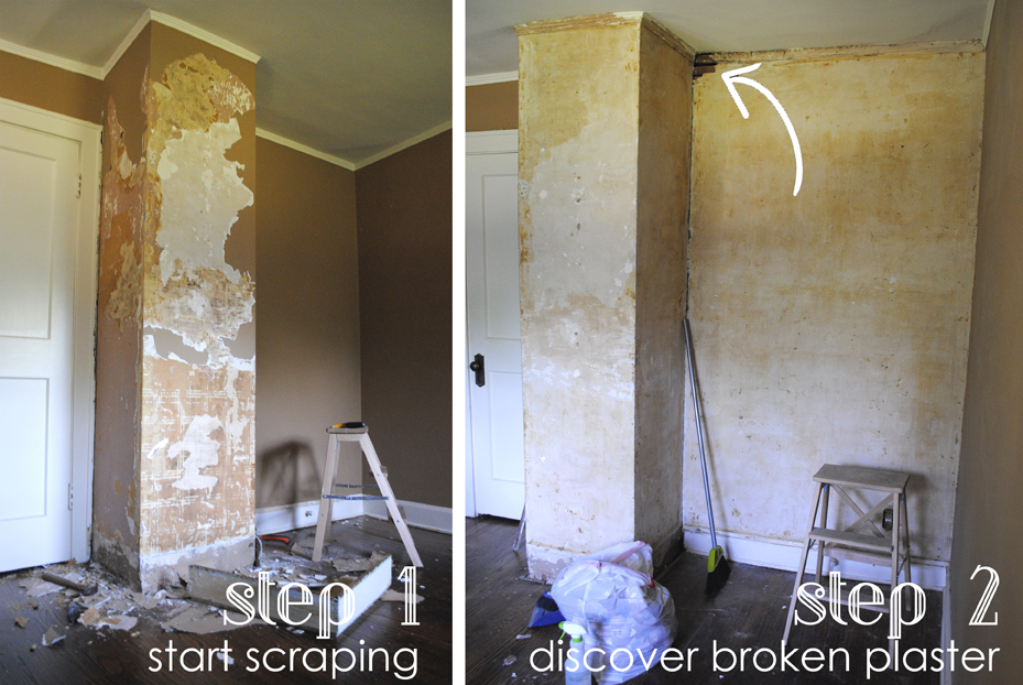 stripping historic plaster